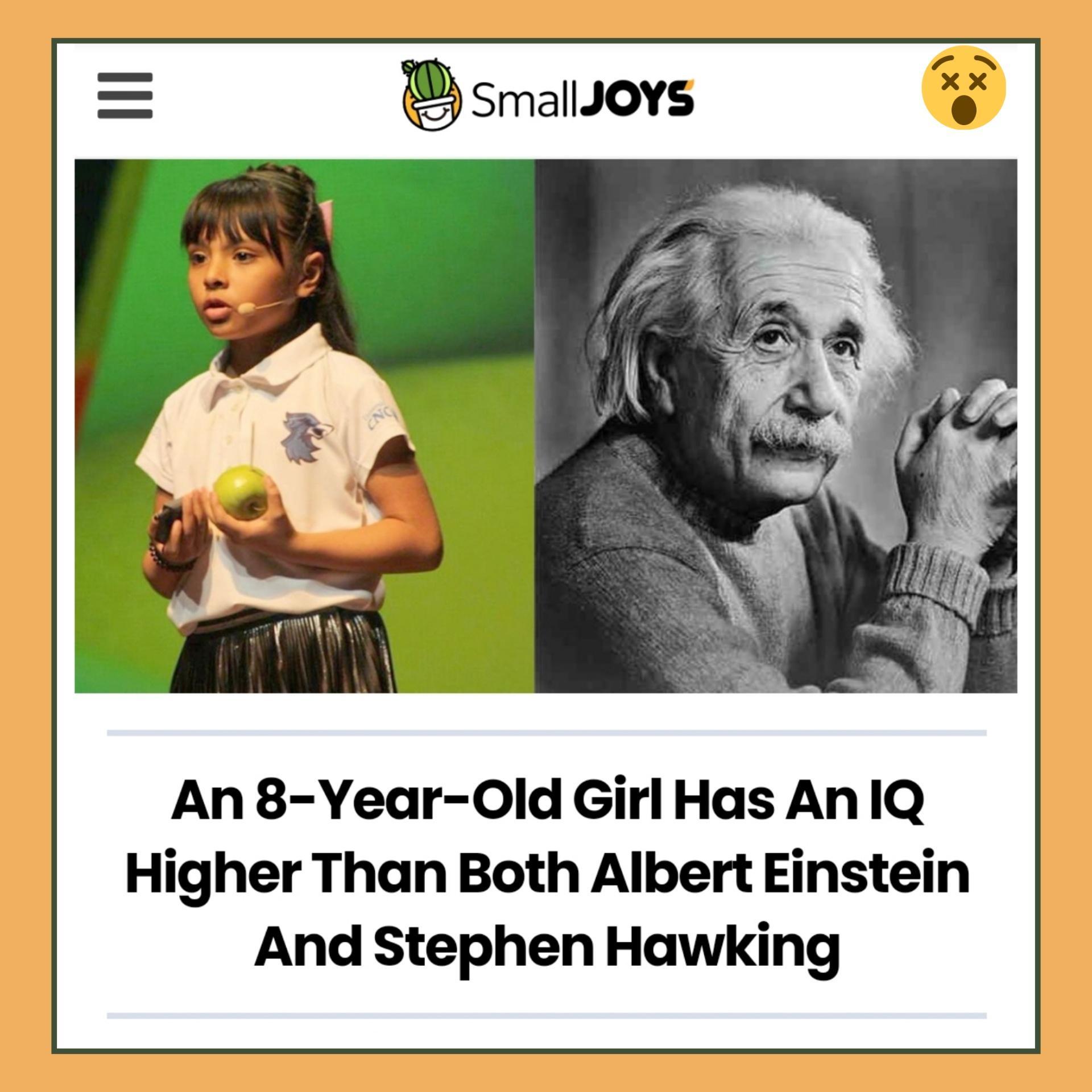 An 8 Year 0Old Girl Has AniQ Higher Than Both Albert Einstein And Stephen Hawking