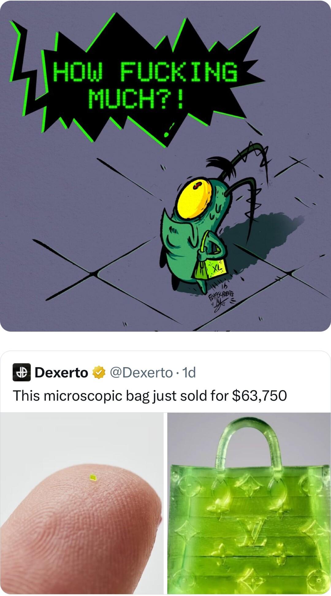 3 Dexerto This microscopic bag just sold for 63750