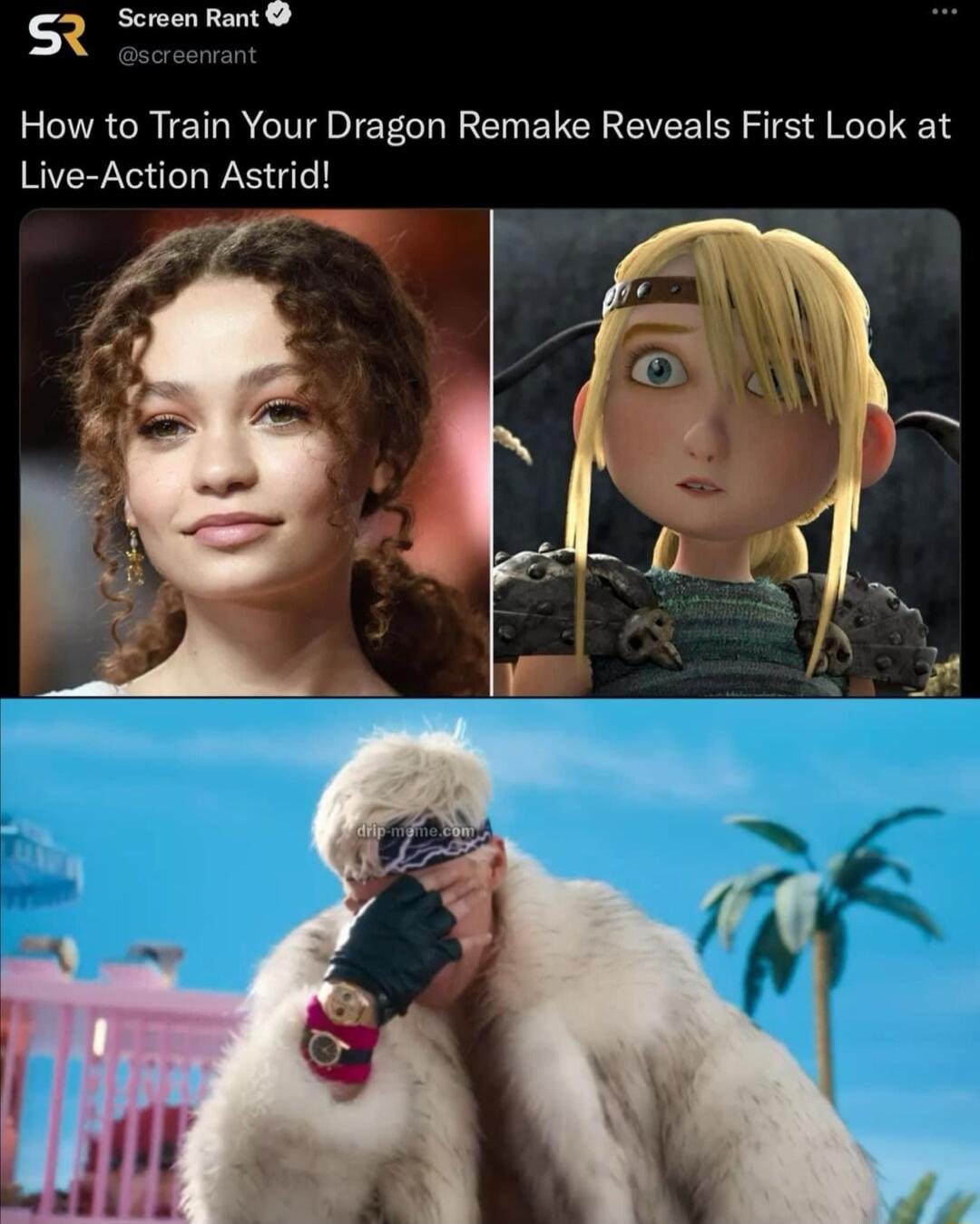 R Screen Rant How to Train Your Dragon Remake Reveals First Look at Live Action Astrid