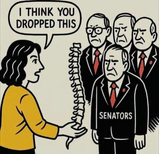 I THINK YOU DROPPED THIS. SENATORS.