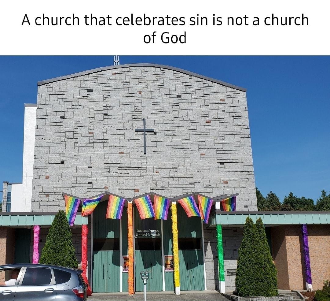 A church that celebrates sin is not a church of God