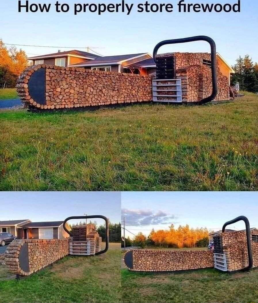 How to properly store firewood