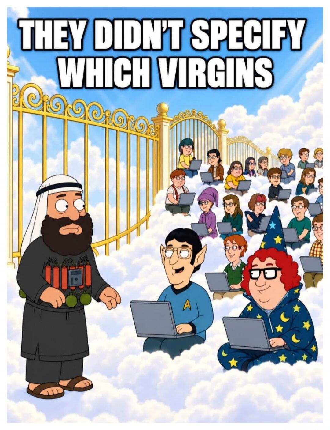 THEY DIDN'T SPECIFY WHICH VIRGINS