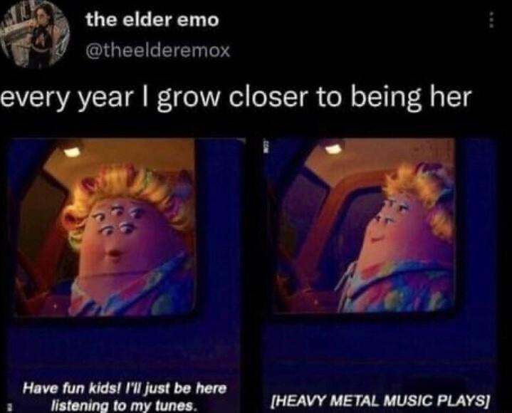 3 the elder emo 4 theelderemox every year grow closer to being her