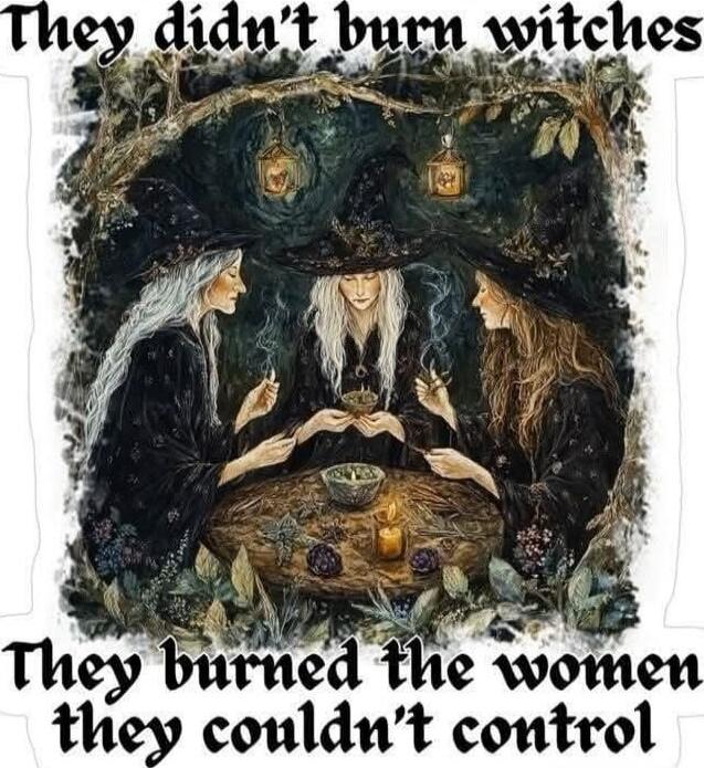 they didn't burn witches
They burned the women they couldn't control