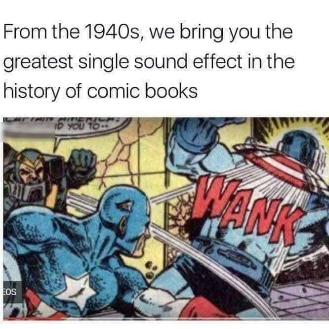 From the 1940s we bring you the greatest single sound effect in the history of comic books