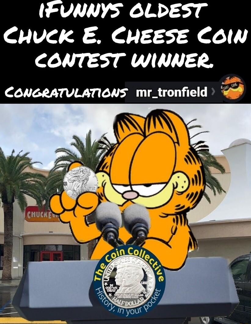 WFVNNYS OLDEST CHUCk E CHEESE ColN CONTEST WINNER CONGRATULATIONS mr_tronfield