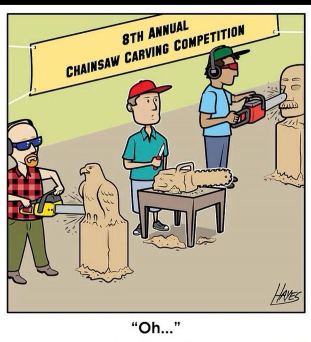 8TH ANNUAL CHAINSAW CARVING COMPETITION Oh...