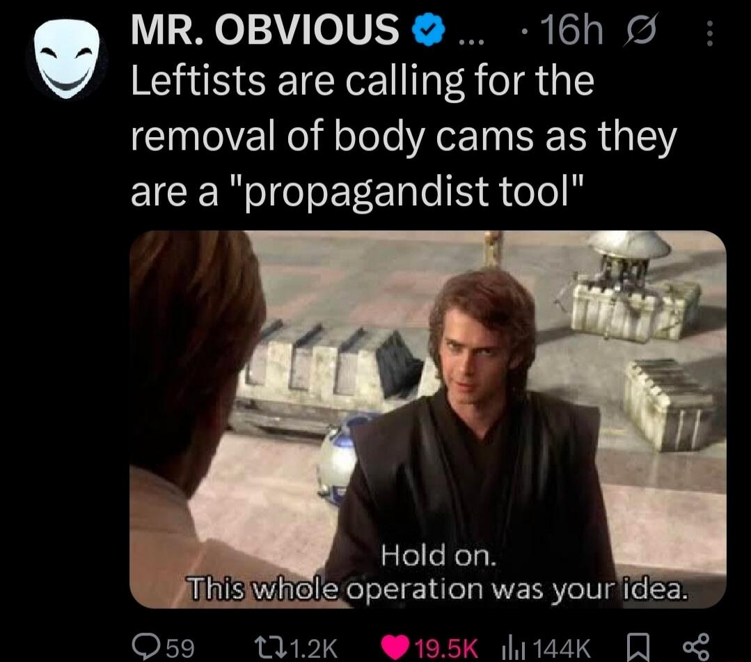 Leftists are calling for the removal of body cams as they are a 