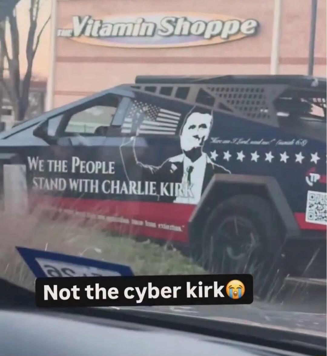 Vitamin Shoppe
We the People Stand with Charlie Kirk
Not the cyber kirk😭