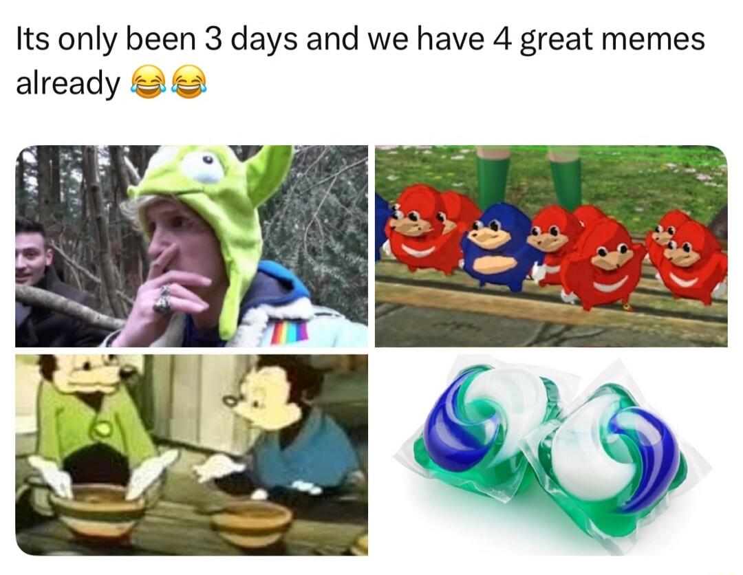 Its only been 3 days and we have 4 great memes already 😂😂