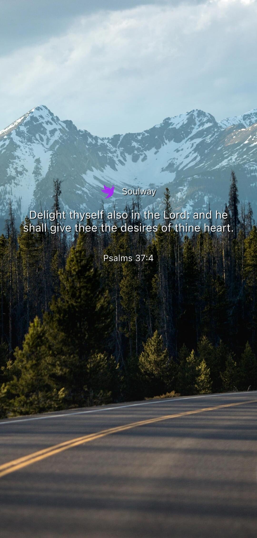 Soulway Delight thyself also in the Lord: and he shall give thee the desires of thine heart. Psalms 37:4