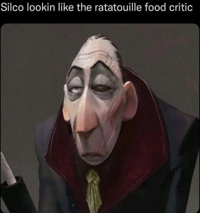 Silco lookin like the ratatouille food critic