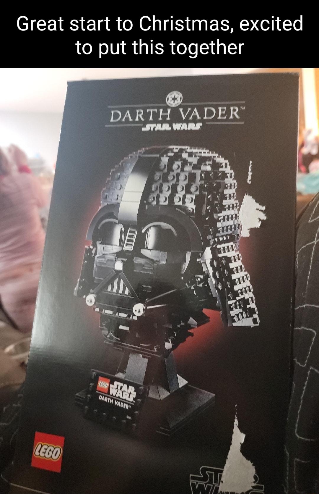 Great start to Christmas excited to put this together DARTH VADER