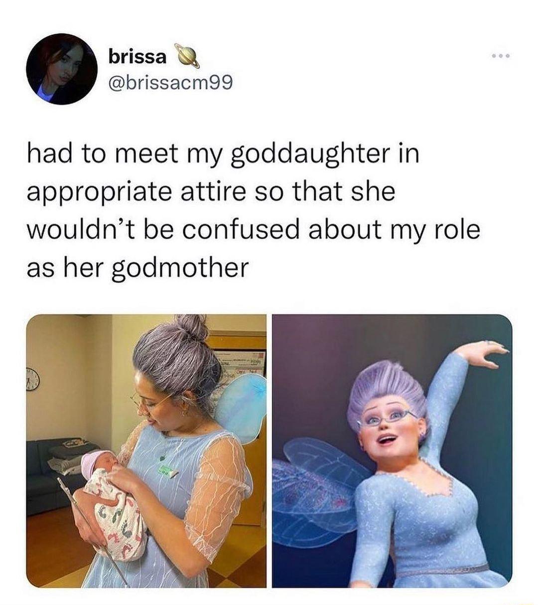 brissa brissacm99 had to meet my goddaughter in appropriate attire so that she wouldnt be confused about my role as her godmother