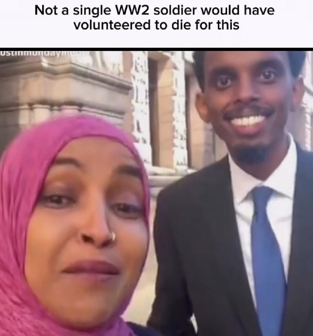 Not a single WW2 soldier would have volunteered to die for this