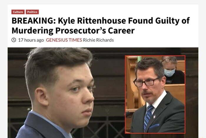 BREAKING Kyle Rittenhouse Found Guilty of Murdering Prosecutors Career 17 hours ago GENESIUS TIMES Richie Richards