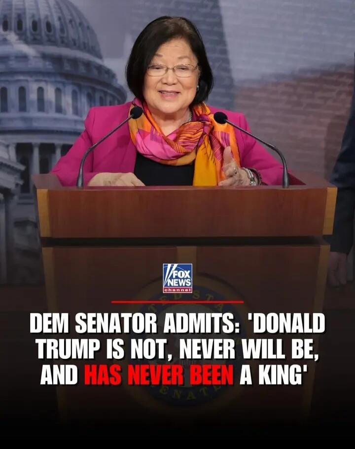 DEM SENATOR ADMITS: 'DONALD TRUMP IS NOT, NEVER WILL BE, AND HAS NEVER BEEN A KING'