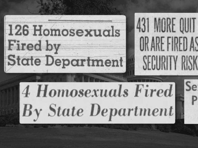 126 Homosexuals 431 MORE QU Fired by RAREFREDA State Department SHURITY RISk 1 Homosexuals Fired S By State Department