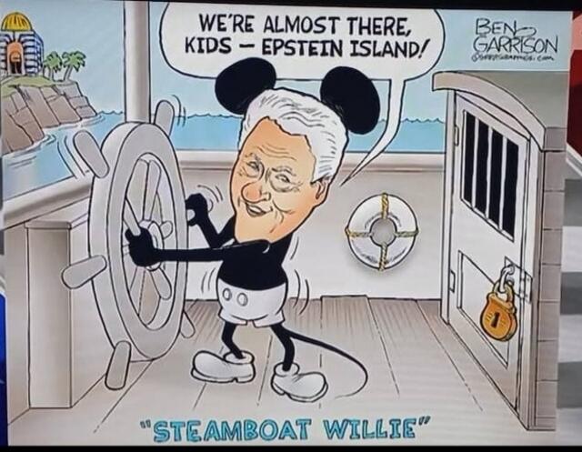 WE'RE ALMOST THERE, KIDS - EPSTEIN ISLAND! 
