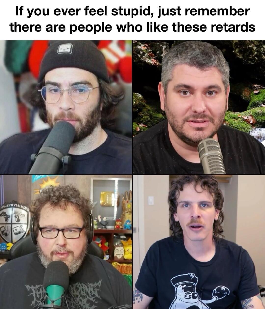 If you ever feel stupid just remember there are people who like these retards