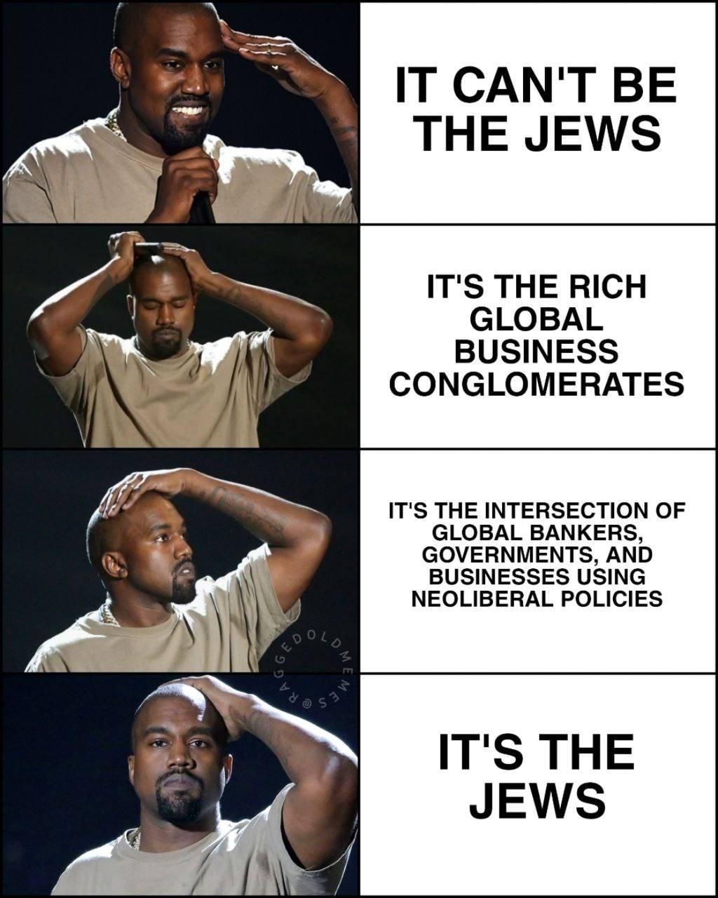 IT CANT BE THE JEWS ITS THE RICH GLOBAL BUSINESS CONGLOMERATES ITS THE INTERSECTION OF GLOBAL BANKERS GOVERNMENTS AND BUSINESSES USING NEOLIBERAL POLICIES ITS THE JEWS