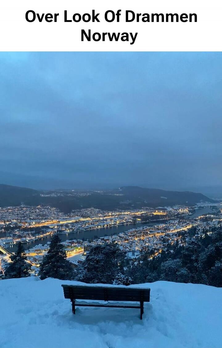 Over Look Of Drammen Norway