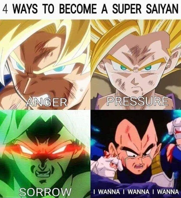 4 WAYS TO BECOME A SUPER SAIYAN olziNe WANNA WANNA WANNA