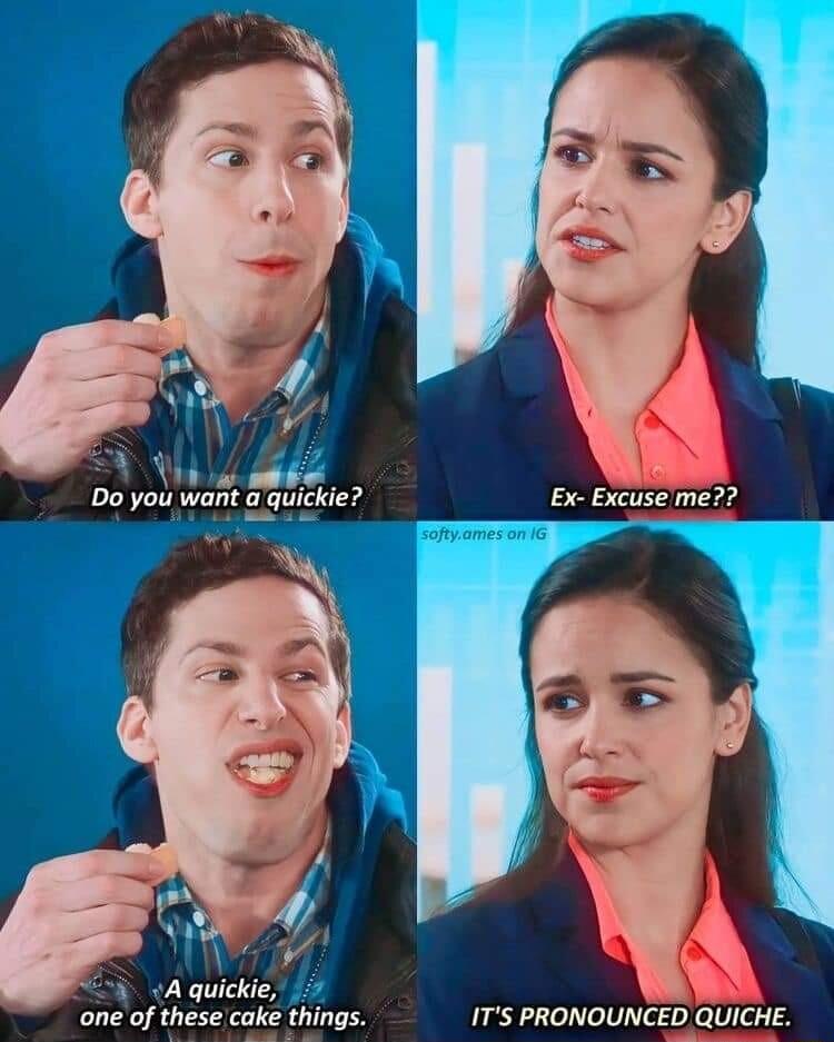 i T vAquickie 4 g one of these cake things ITS PRONOUNCED QUICHE