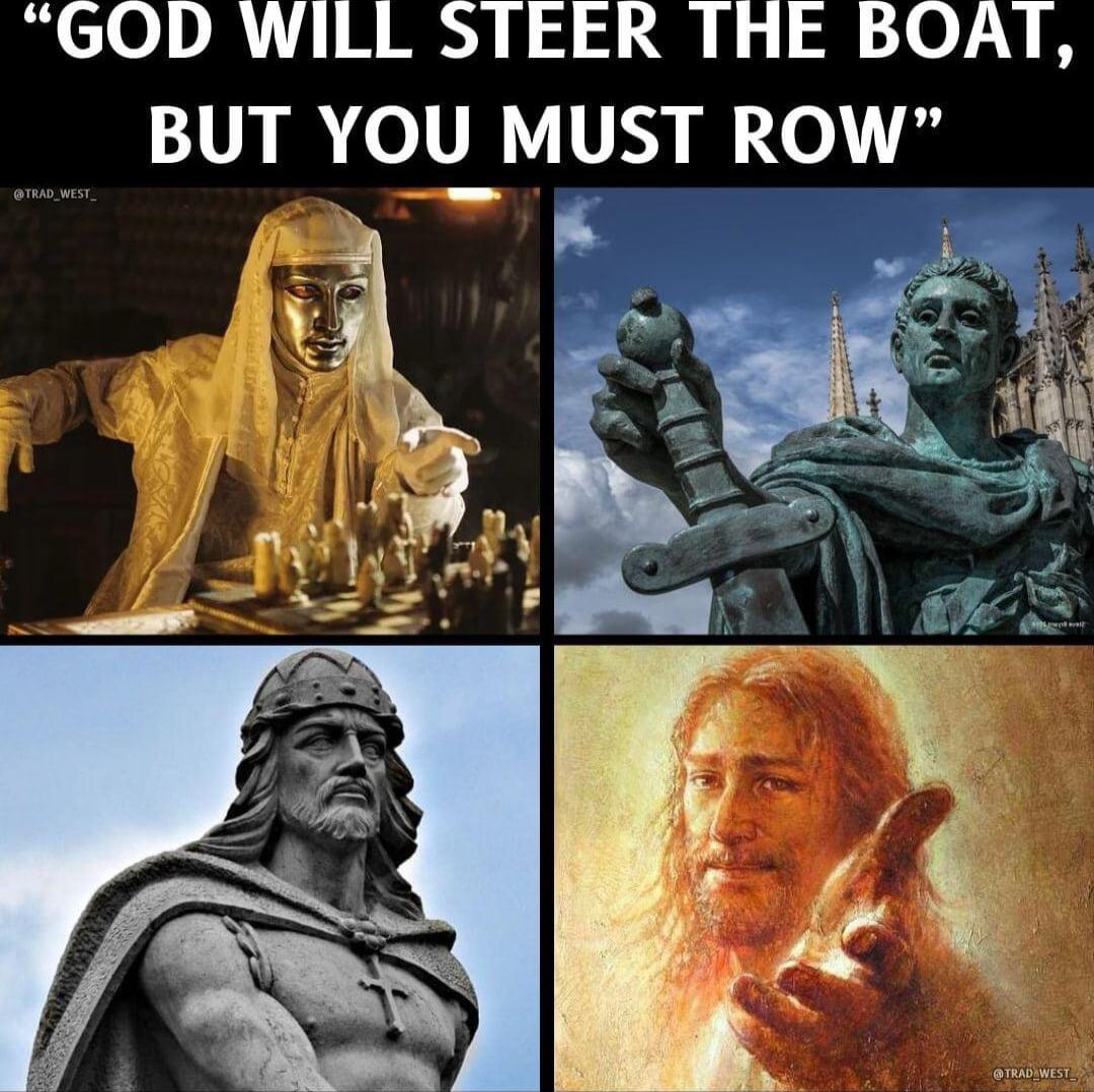 GOD WILL STEER THE BOAT AU o VR VILVAY iy 0 i