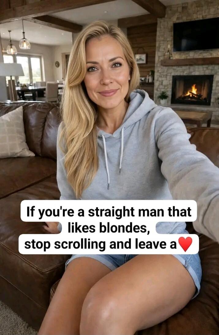 If you're a straight man that likes blondes, stop scrolling and leave a heart.