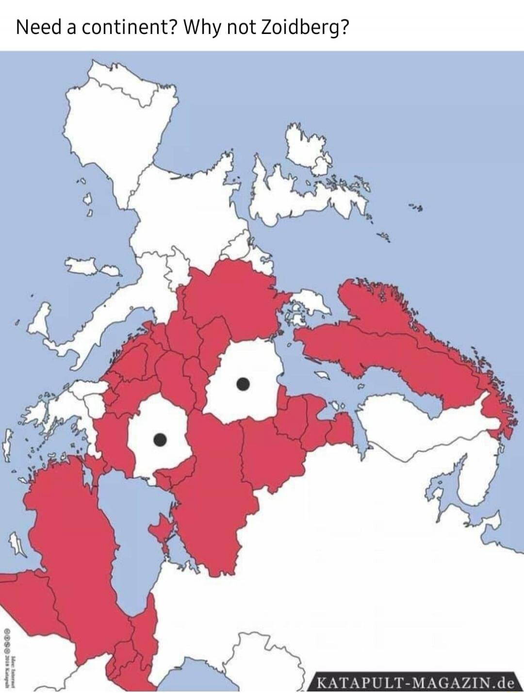 Need a continent? Why not Zoidberg? KATAPULT-MAGAZIN.de
