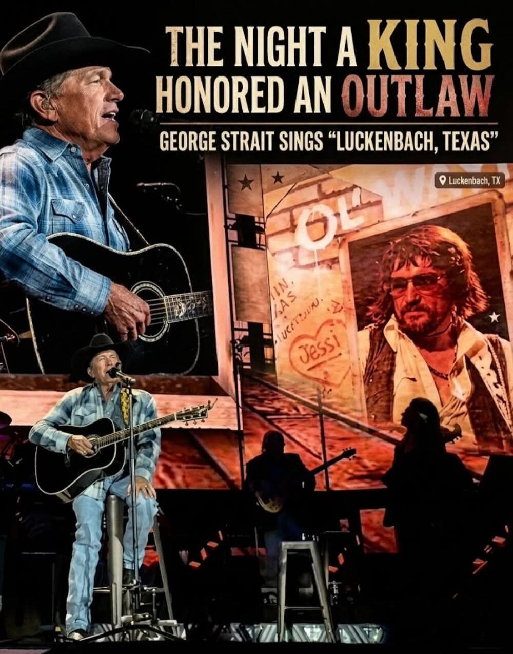 THE NIGHT A KING HONORED AN OUTLAW GEORGE STRAIT SINGS 