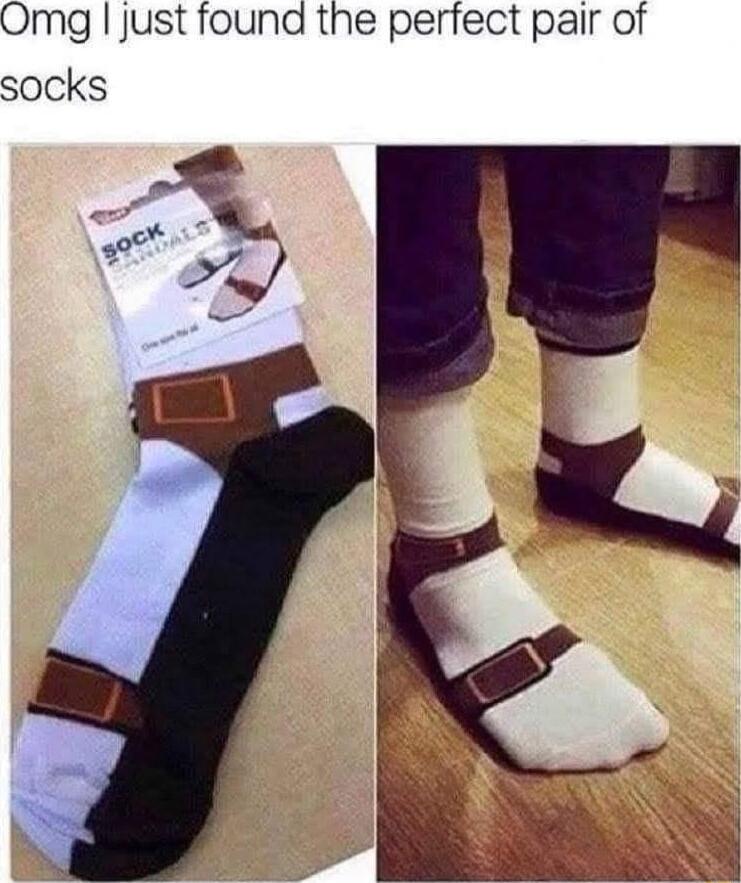 Omg just found the perfect pair of socks
