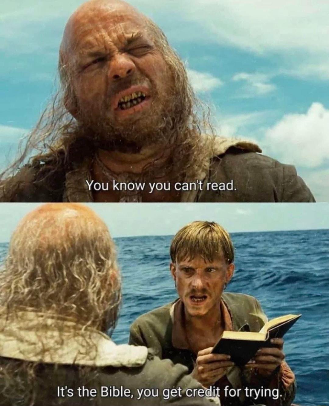 Its the Bible you get r for trylng