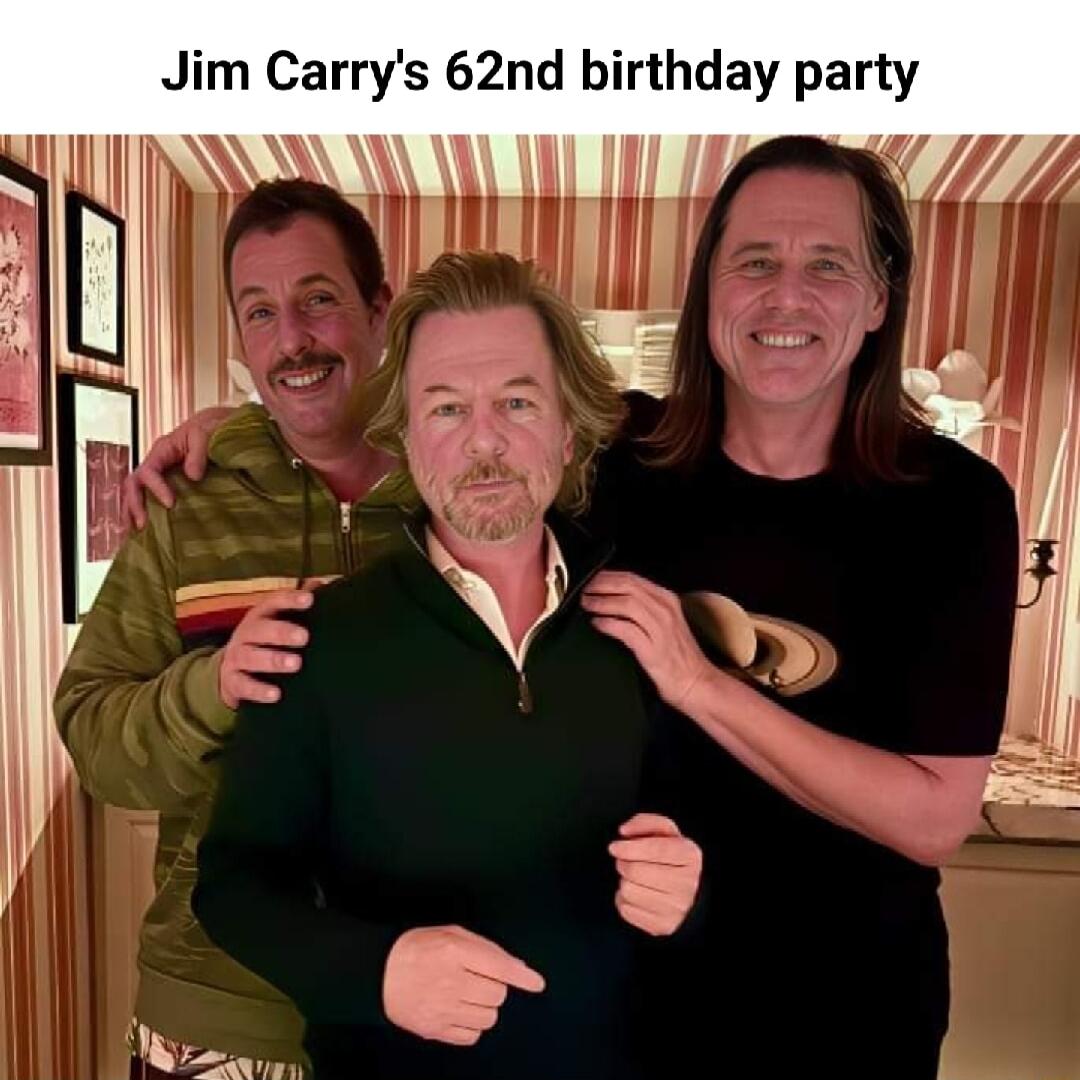 Jim Carrys 62nd hlrhday party