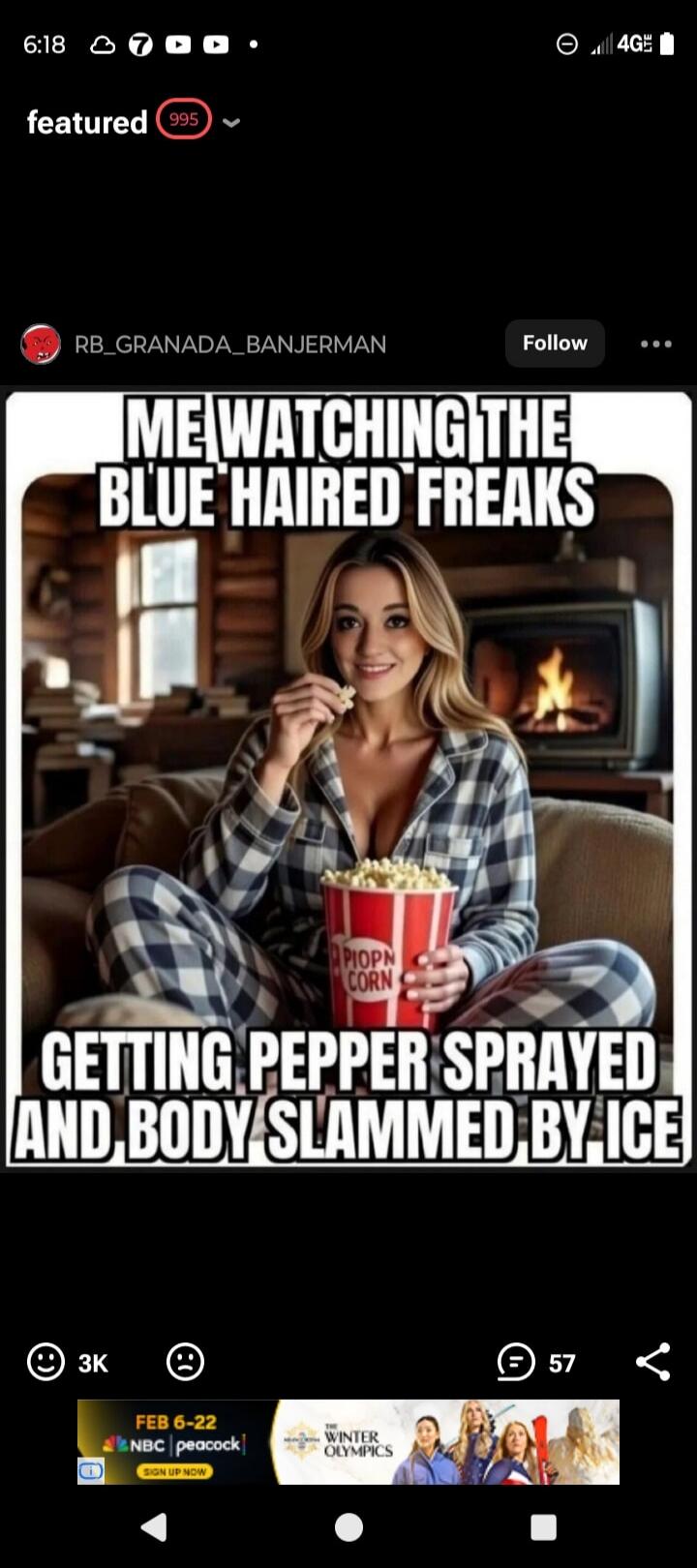 ME WATCHING THE BLUE HAIRED FREAKS GETTING PEPPER SPRAYED AND BODY SLAMMED BY ICE