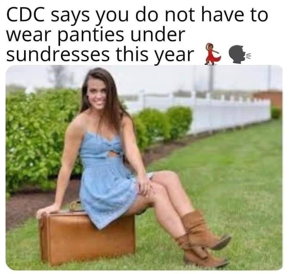 CDC says you do not have to wear panties under sundresses this year 4