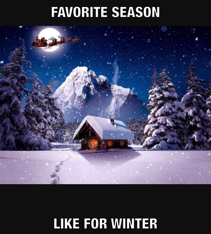 FAVORITE SEASON LIKE FOR WINTER