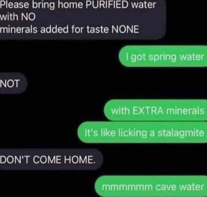 MEERRTglple Ralelpa Rl O S I S DRNE g VigENe minerals added for taste NONE NOT ol eloV30H