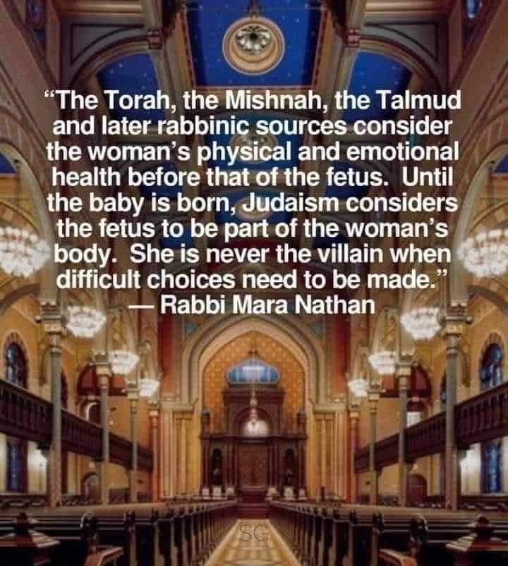 The Torah the Mishnah the Talmud and later rabbini souroesoonsnder ROCRVLTUETEY T E TR T T health before that of the fetus Until the baby is bornJudaism considers the fetus to be part R UTRVTO BT S VAT S T R GERVTET RV 3 dllcult choices need to be made 1 i _ Habb Mara Nathan
