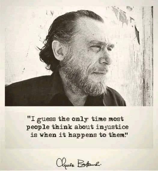 I guess the only time most people think about injustice is when it happens to them Do Btz