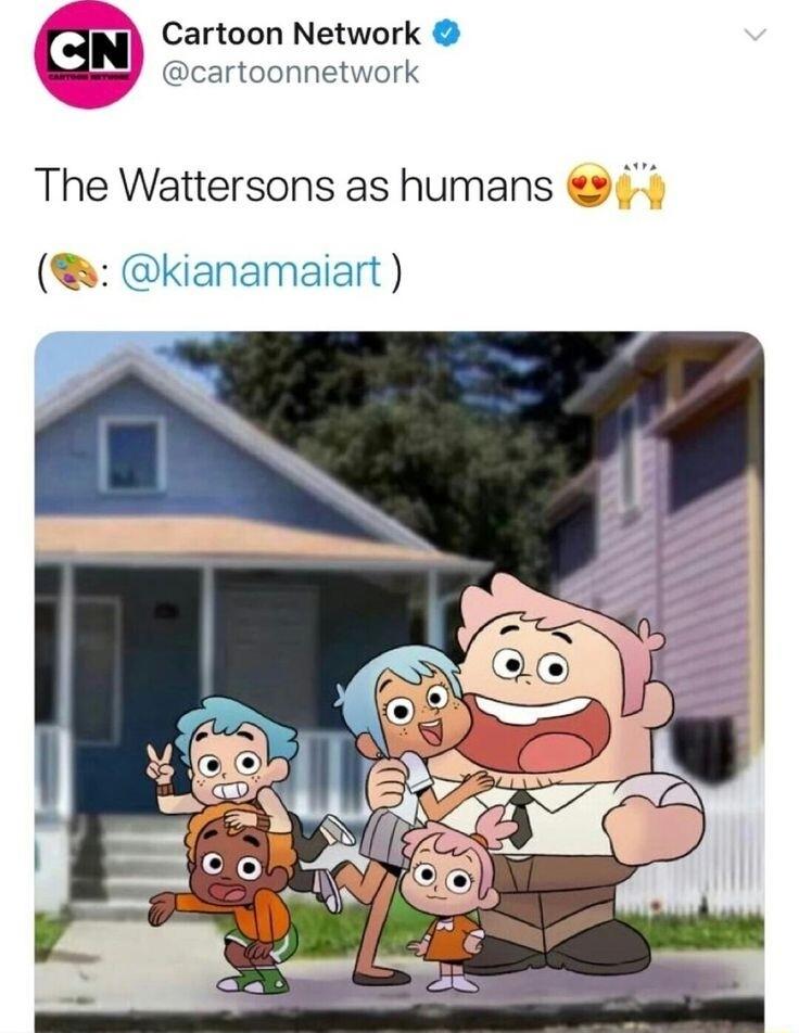 Cartoon Network c cartoonnetwork The Wattersons as humans 9 kianamaiart
