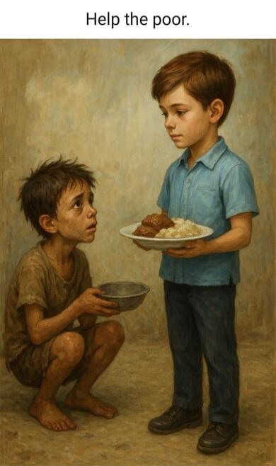 Help the poor.