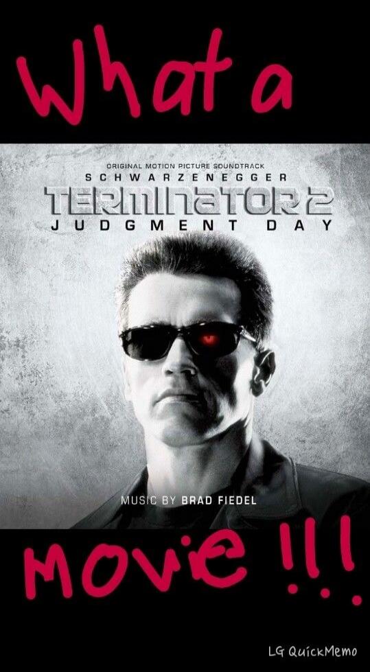 What a ORIGINAL MOTION PICTURE SOUNDTRACK SCHWARZENEGGER TERMINATOR 2 JUDGMENT DAY MUSIC BY BRAD FIEDEL movie !!! LG QuickMemo