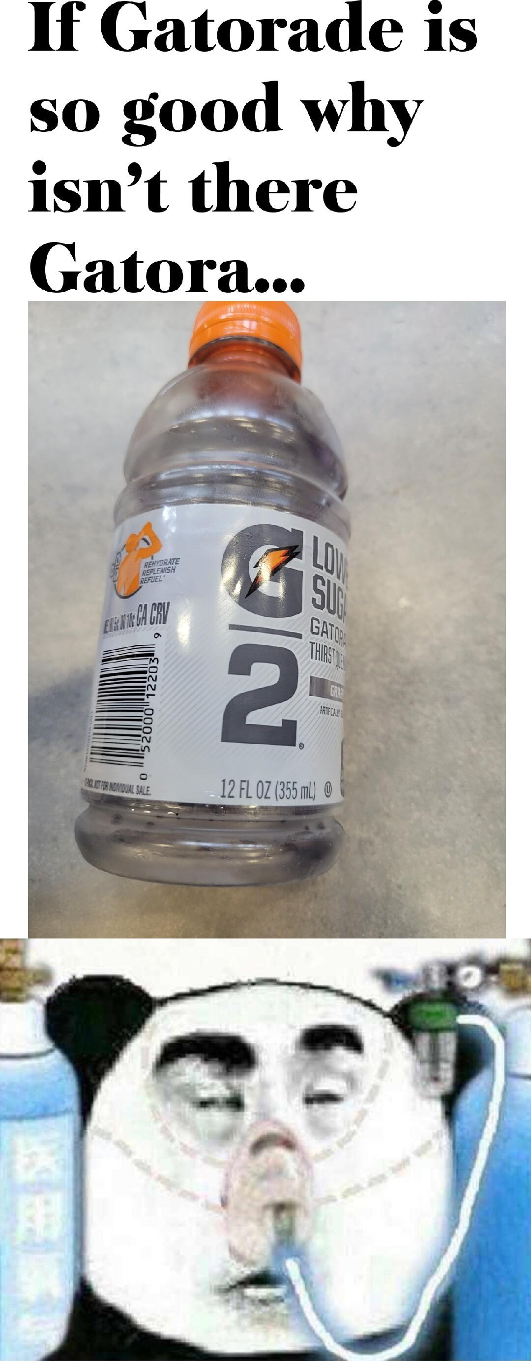 If Gatorade 1s so good why isnt there Gatora
