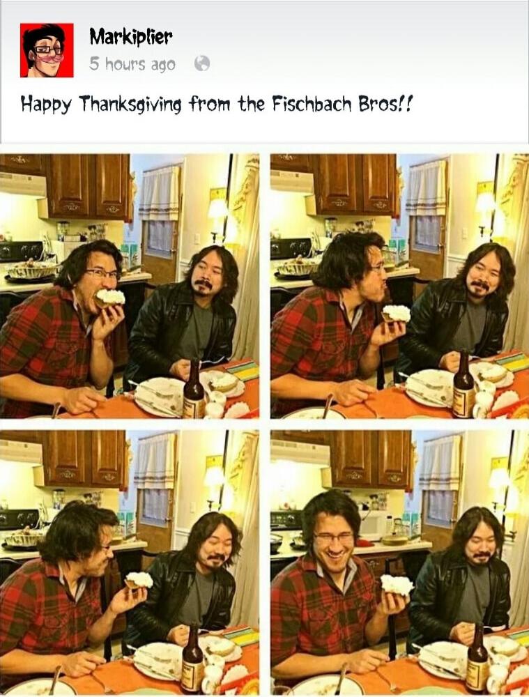 e Markiptier Happy Thanksaiving from the Fischbach Bros