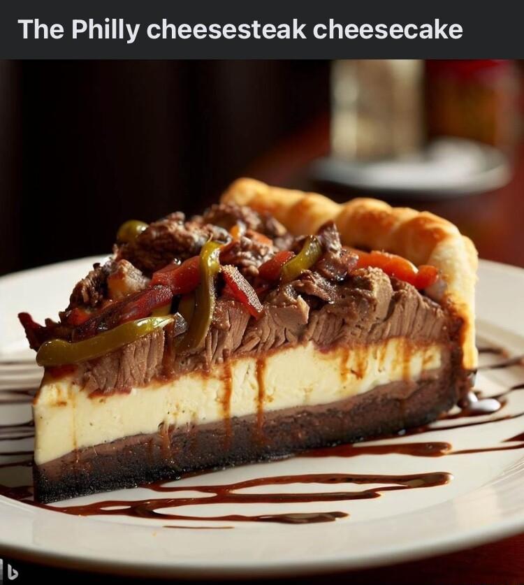 The Philly cheesesteak cheesecake