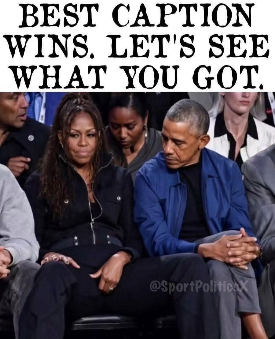 BEST CAPTION WINS. LET'S SEE WHAT YOU GOT. @SportPoliticsX