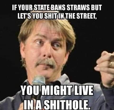 IF YOUR STATE BANS STRAWS BUT LETSYOU SHITINTHE STREET YOUMIGHTILIVE nlmnfmnnu 2